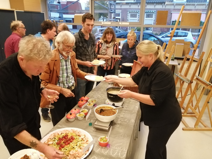 Het buffet aansluitend op de ledenvergadering